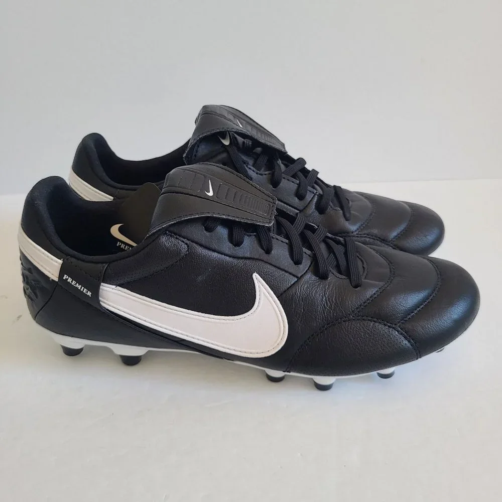 NEW Nike Premier III 3 FG Soccer Cleats AT5889-010 Size 8.5 Black - Picture 3 of 7